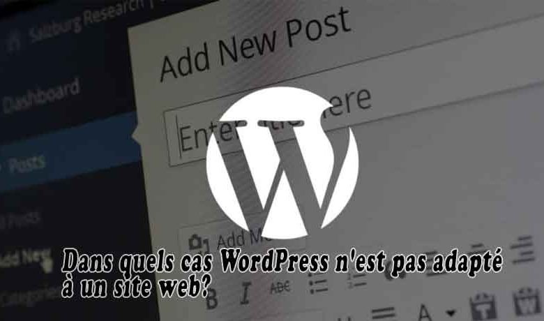 Dans quels cas WordPress n'est pas adapté à un site web?